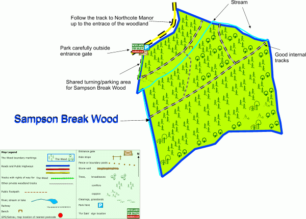 Sampson Break Wood - SOLD map