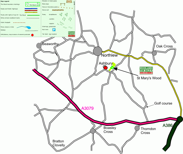 St Mary's Wood map