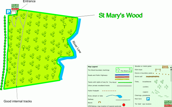 St Mary's Wood map