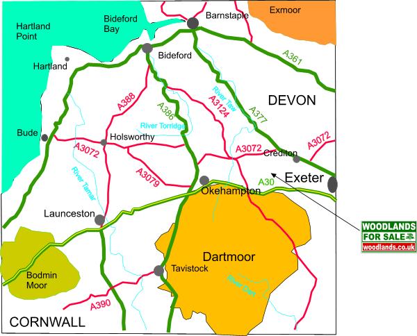 Click to view a full-size version Steward Wood - SOLD map