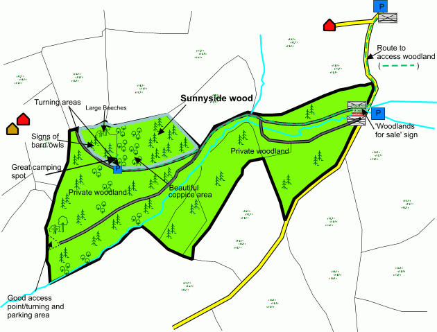 Sunnyside wood map