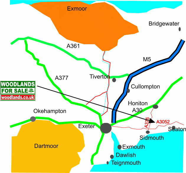 Sweetcombe wood map