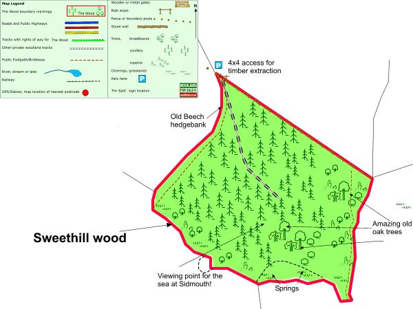 Sweethill wood - SOLD map