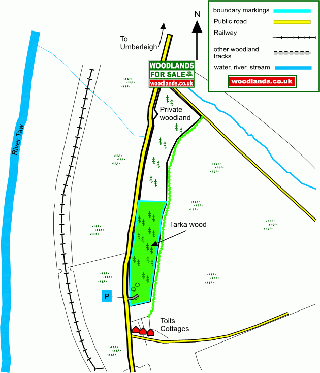 Tarka wood - SOLD map