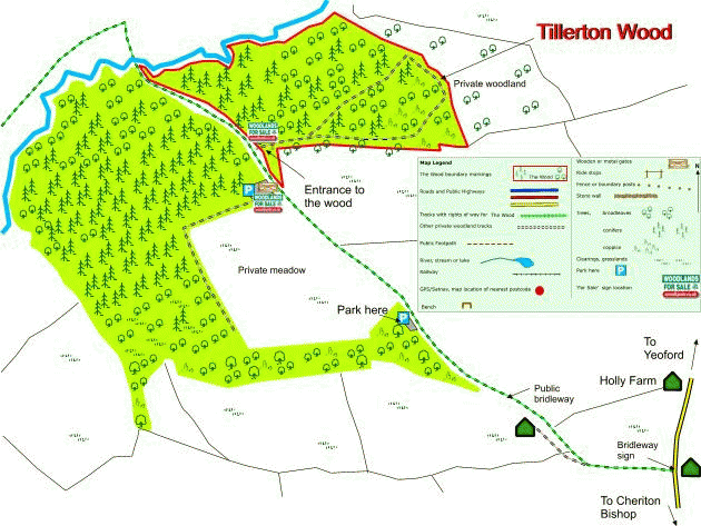 Click to view a full-size version Tillerton Wood map
