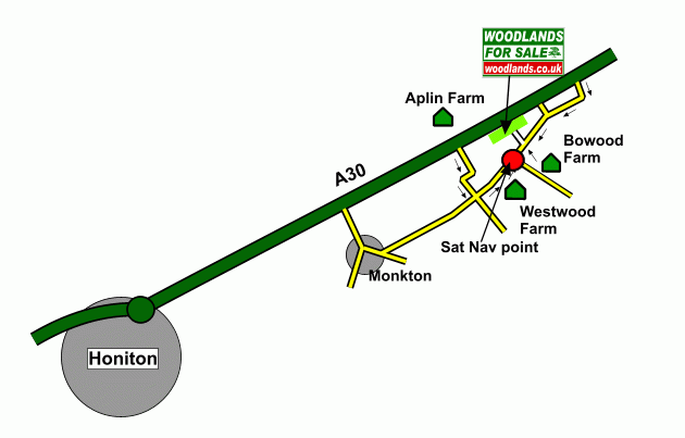 Viney Wood - SOLD map