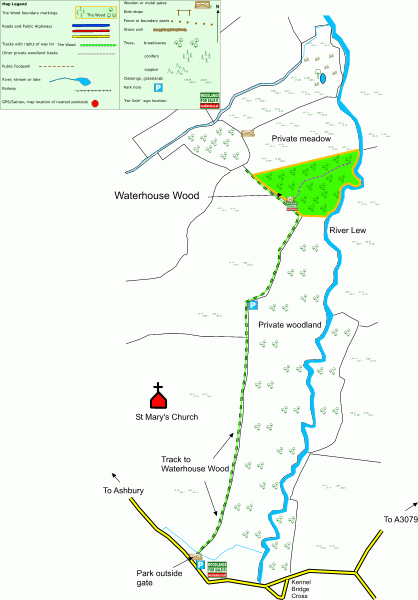 Waterhouse Wood - SOLD map