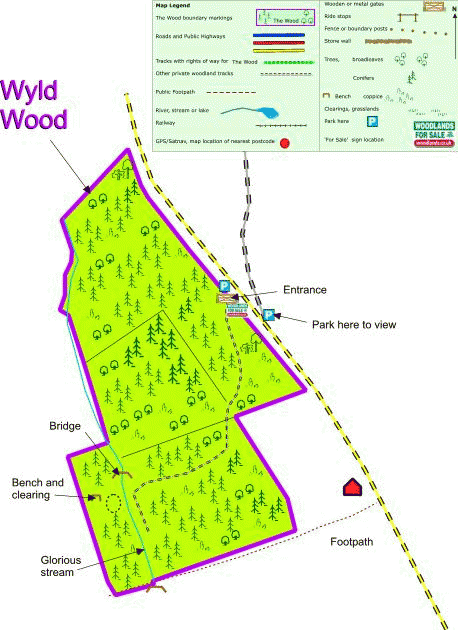 Wyld Wood - SOLD map