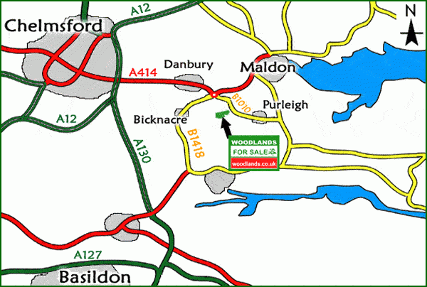 Click to view a full-size version Ashurst Wood - SOLD map
