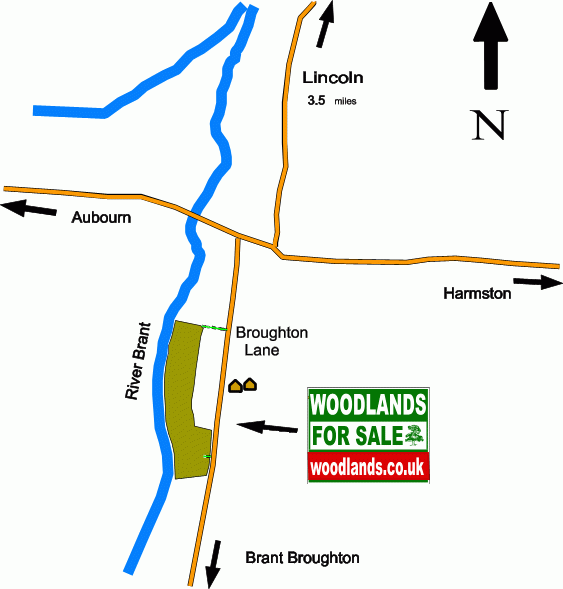 Brant River Wood - SOLD map