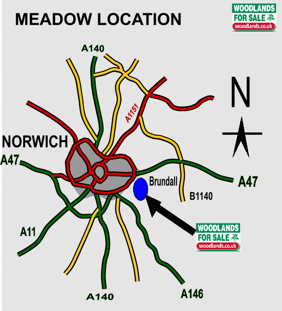 Cotman Meadow - SOLD map