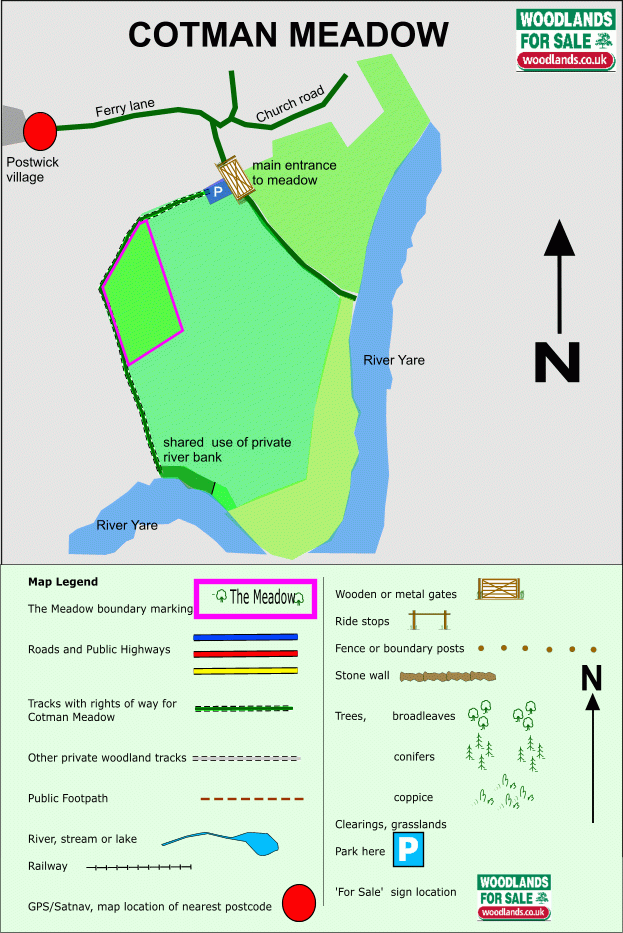 Cotman Meadow - SOLD map