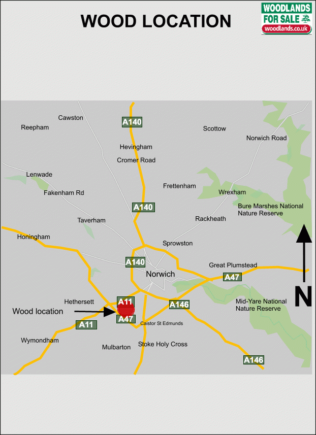 Cringle Wood - SOLD map