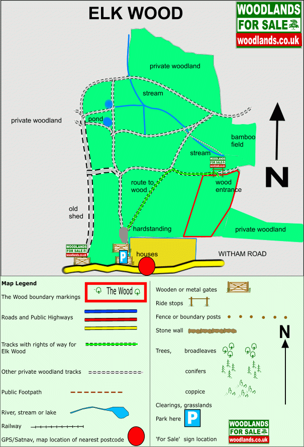 Elk Wood - SOLD map