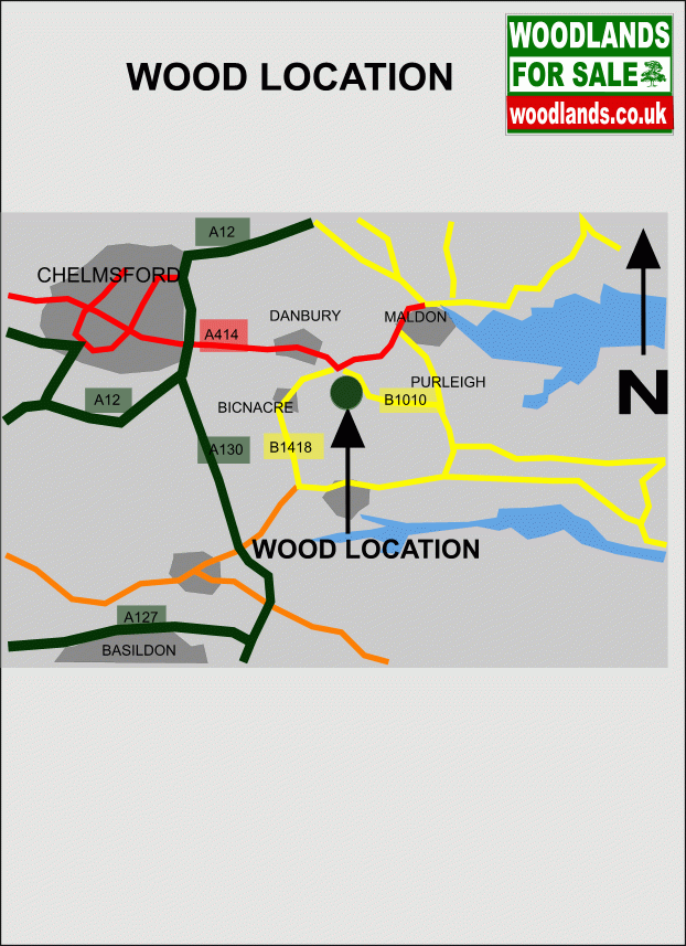 Ferrers Wood - SOLD map