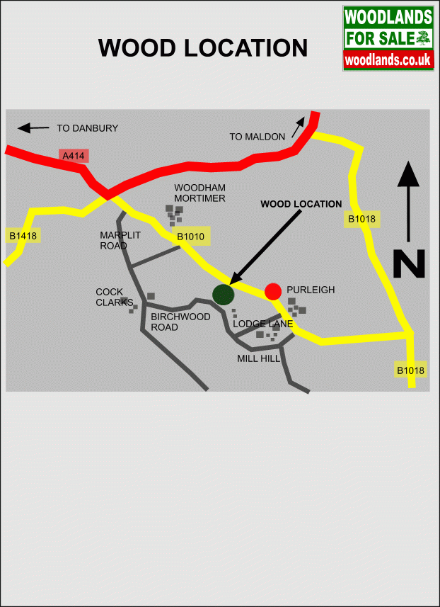Ferrers Wood - SOLD map