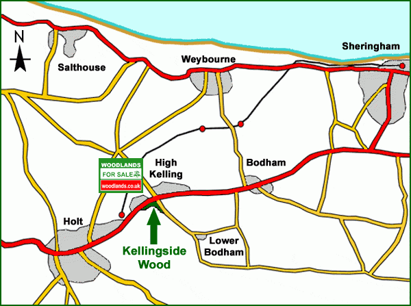 Kellingside Wood - SOLD map