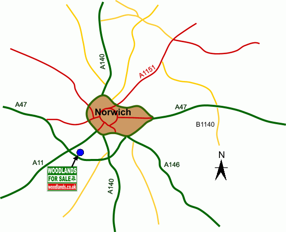 Keswick Hill Meadow map