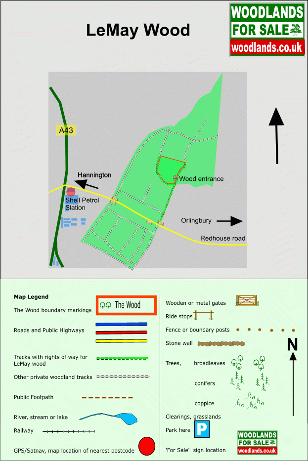 Click to view a full-size version LeMay Wood - SOLD map