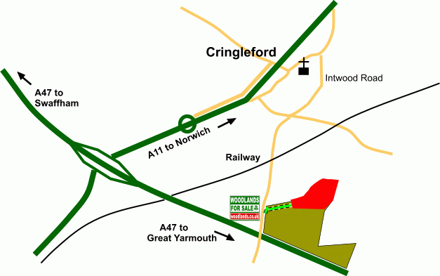 Click to view a full-size version Moat End Wood - SOLD map
