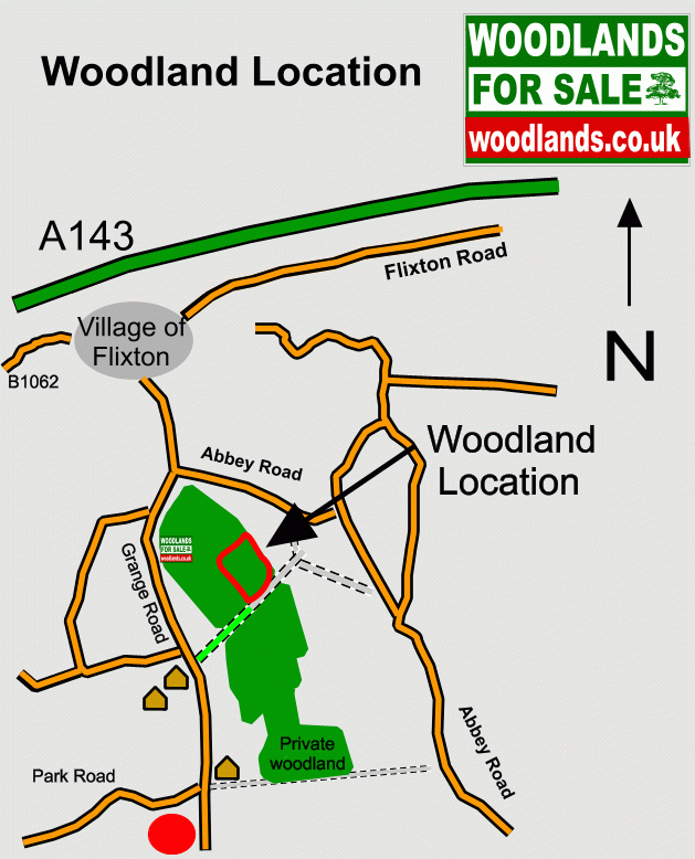 Click to view a full-size version Moat Wood - SOLD map