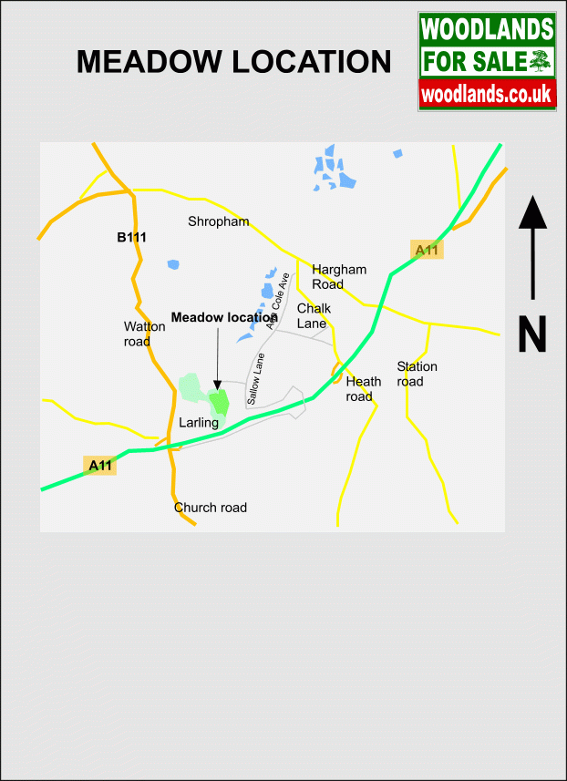 Muntjac Meadow - SOLD map
