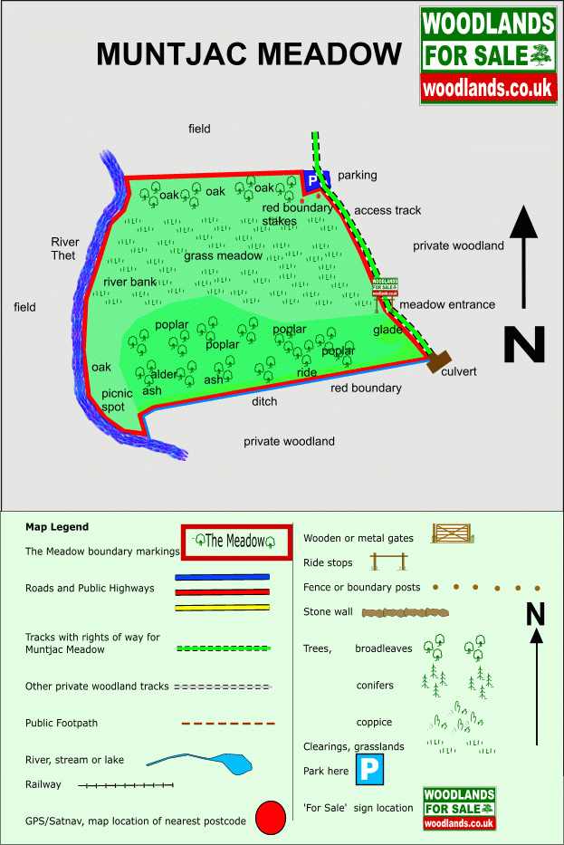 Muntjac Meadow - SOLD map