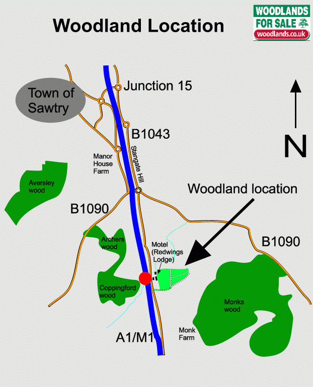 Click to view a full-size version Nene Wood map