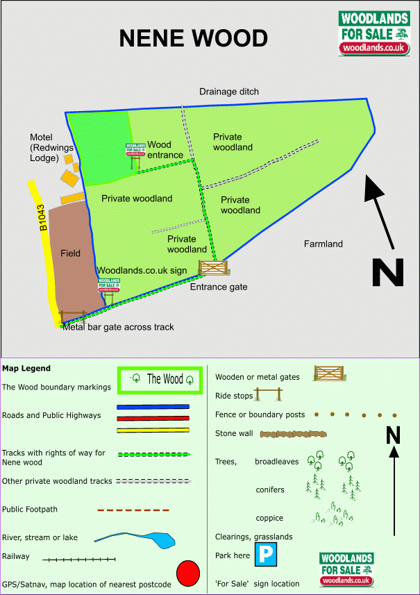 Click to view a full-size version Nene Wood map