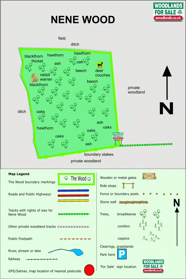 Nene Wood map