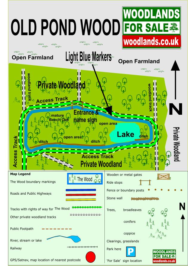 Old Pond Wood - SOLD map