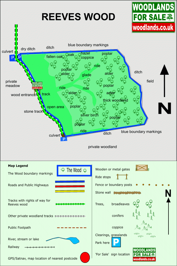 Reeves Wood - SOLD map