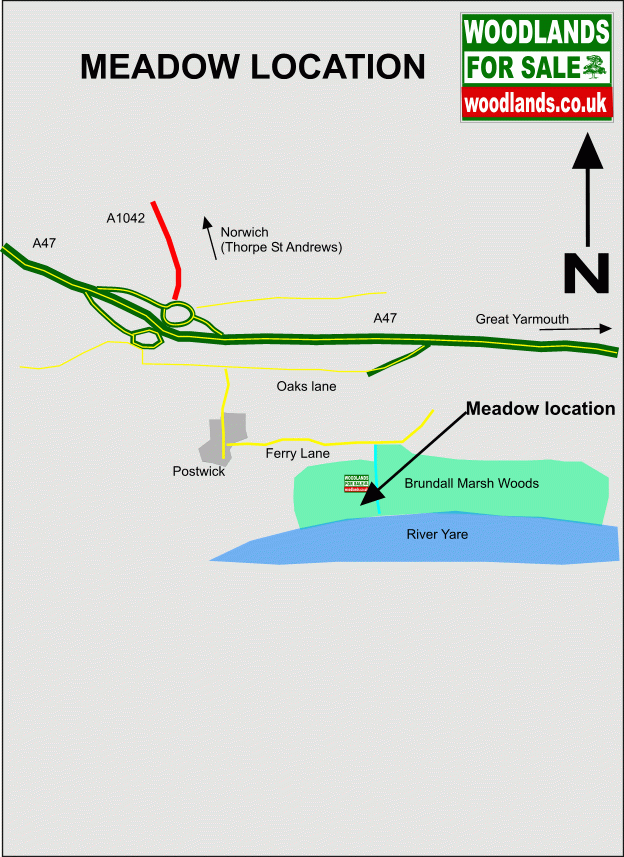 Click to view a full-size version Sallow Meadow - SOLD map