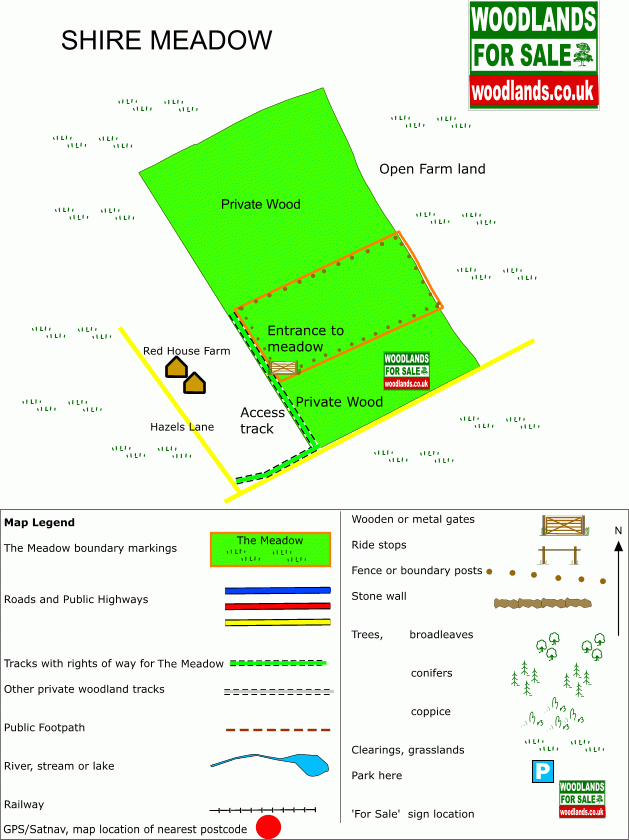 Shire Meadow map