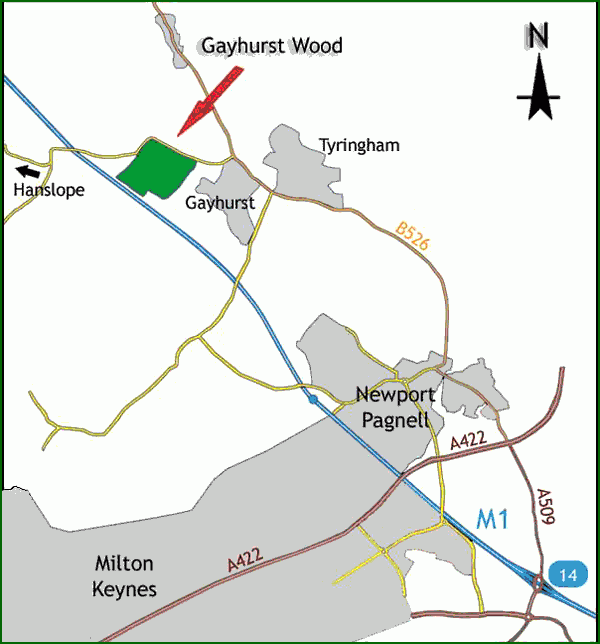 Spring Oaks Wood - SOLD map