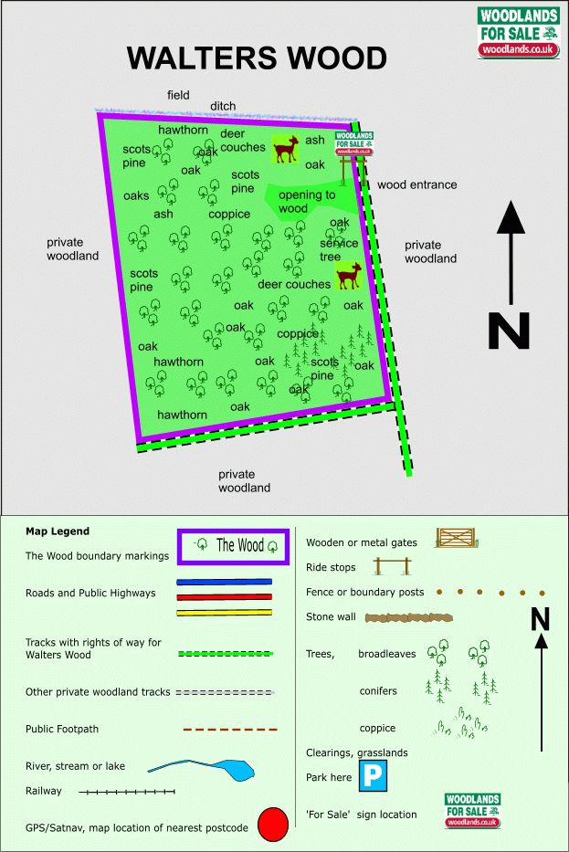 Walters Wood map