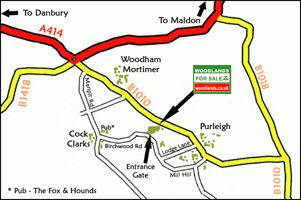 Click to view a full-size version West Spring Wood - SOLD map