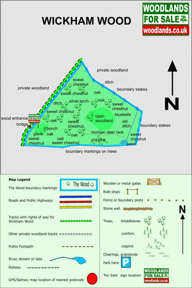 Wickham Wood - SOLD map