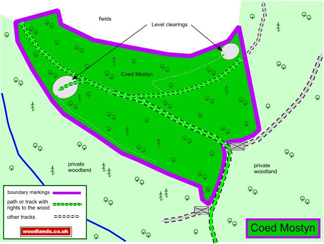 Coed Mostyn - SOLD map