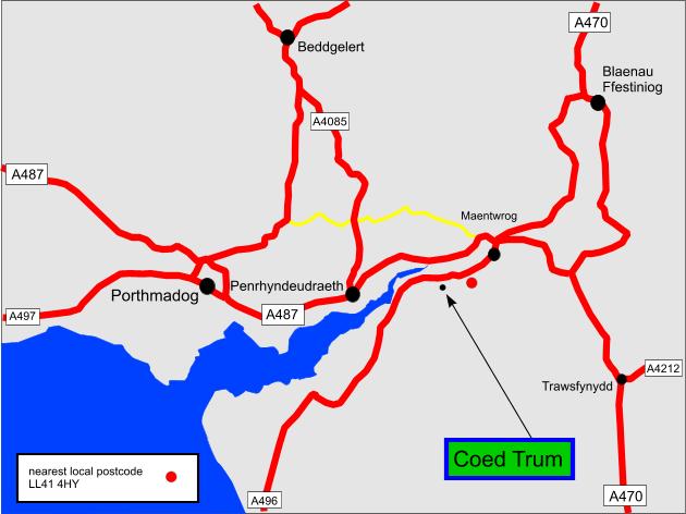 Click to view a full-size version Coed Trum map