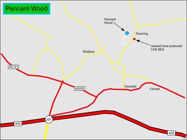 Pennant Wood - SOLD map