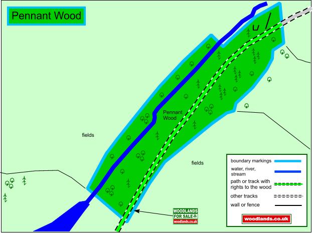 Pennant Wood - SOLD map