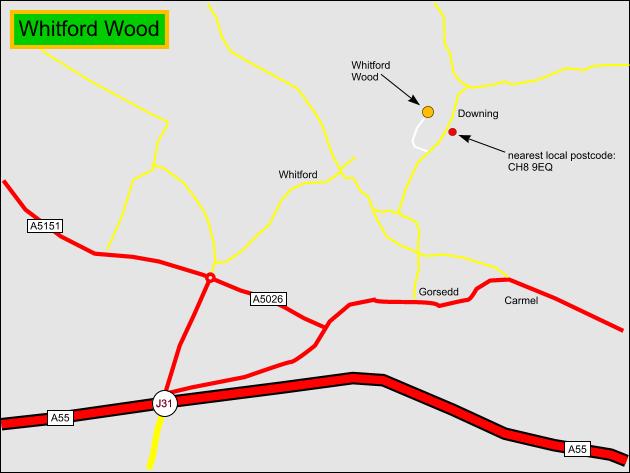 Whitford Wood - SOLD map