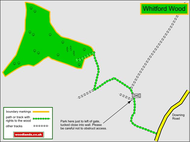 Whitford Wood - SOLD map