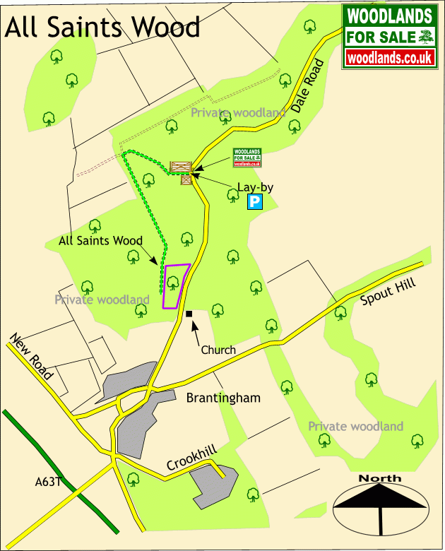 Click to view a full-size version All Saints Wood - SOLD map