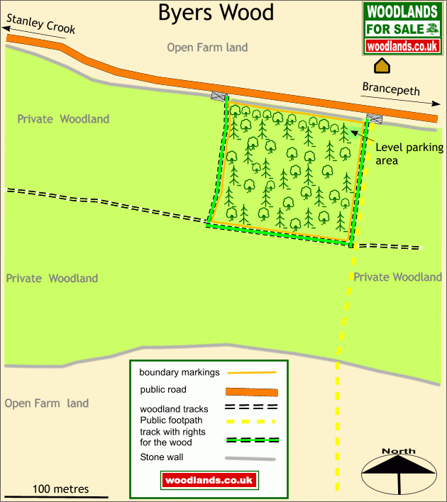Byers Wood map