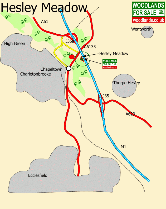 Hesley Meadow map