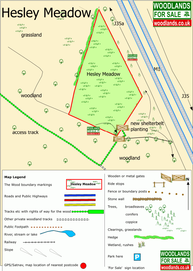 Hesley Meadow map
