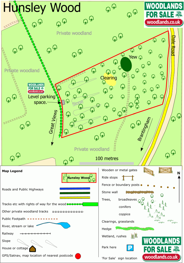 Hunsley Wood - SOLD map