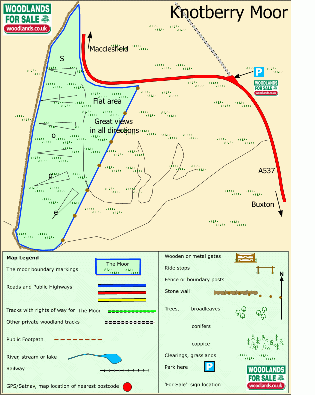 Knotberry Moor map